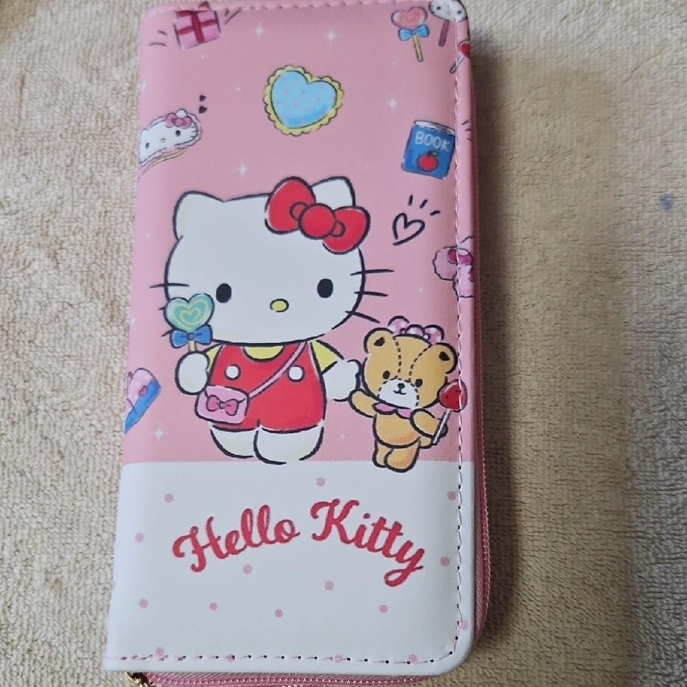 Hello Kitty Pink Vinyl Wallet